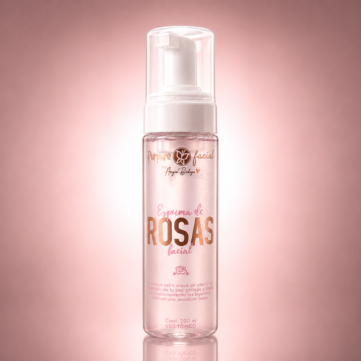 Espuma Facial Rosas 200 ml