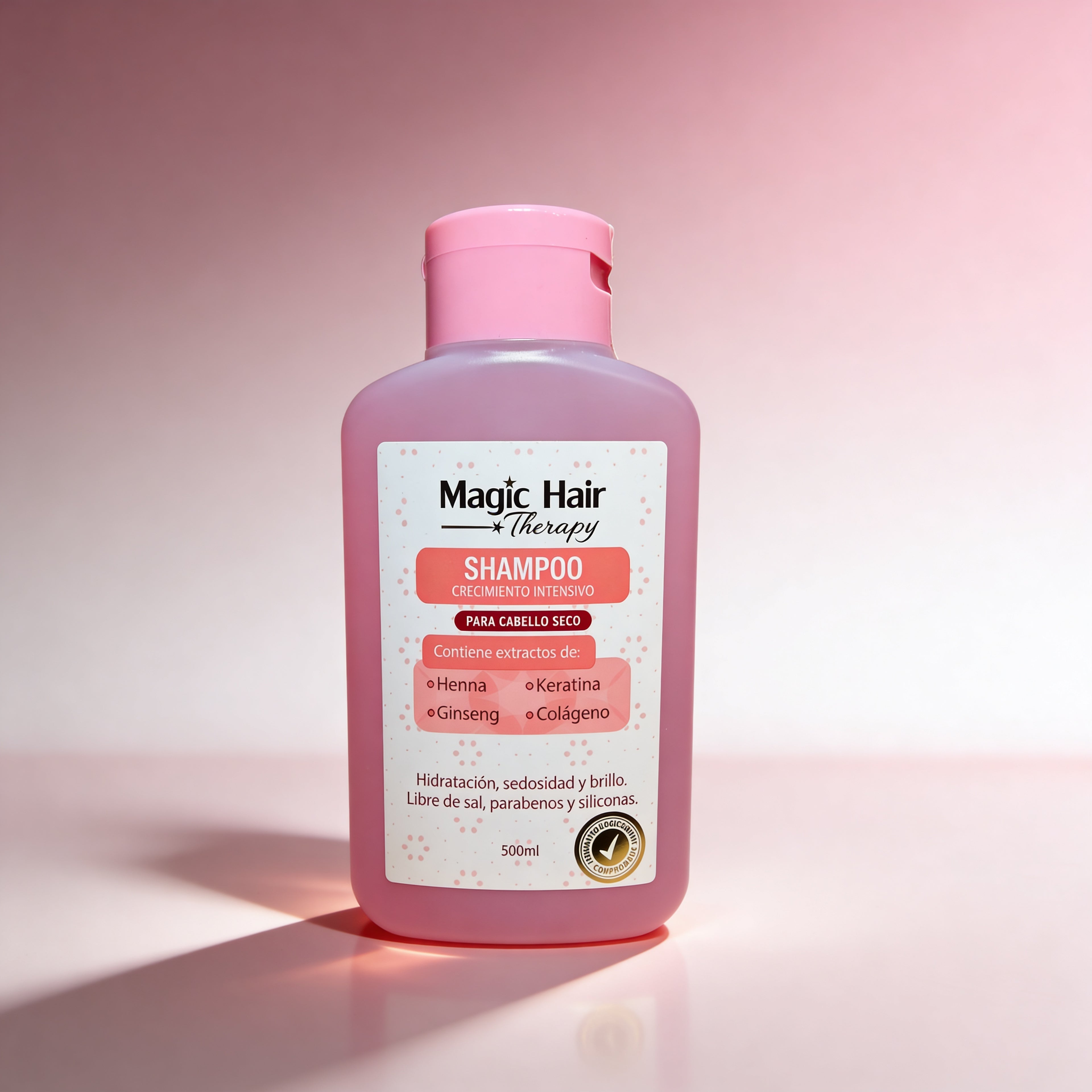 Magic Hair Shampoo Crecimiento Intensivo para Cabello Seco 500 ml.